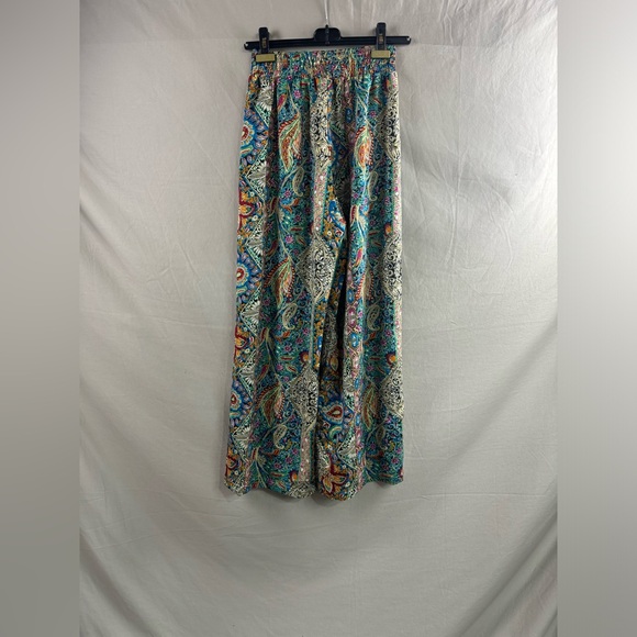 Boho Paisley Print Wide Leg Pants - Picture 6 of 6